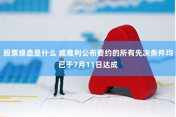 股票操盘是什么 威雅利公布要约的所有先决条件均已于7月11日达成